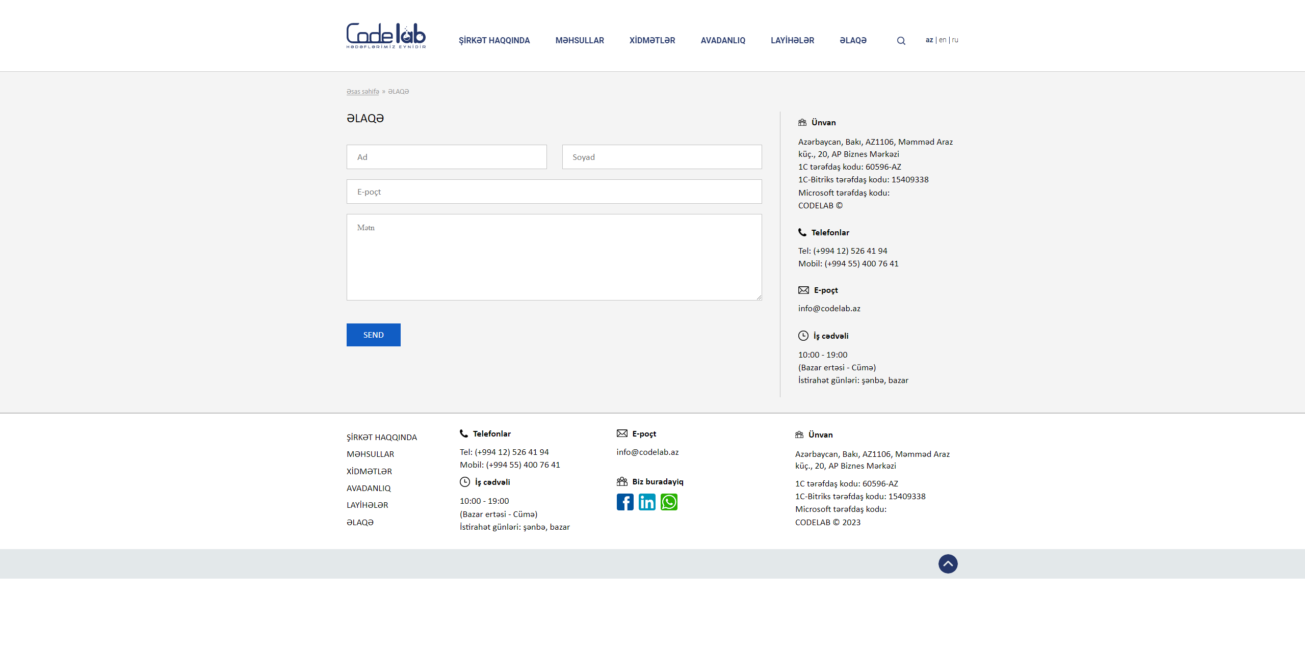 Website for Codelab LLC